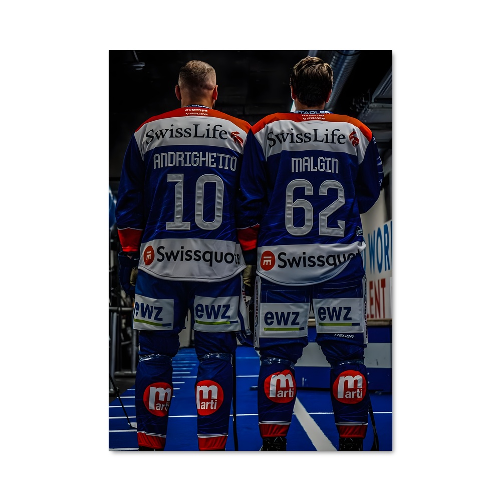 Poster Glace et Grit – affiche Hockey sur glace